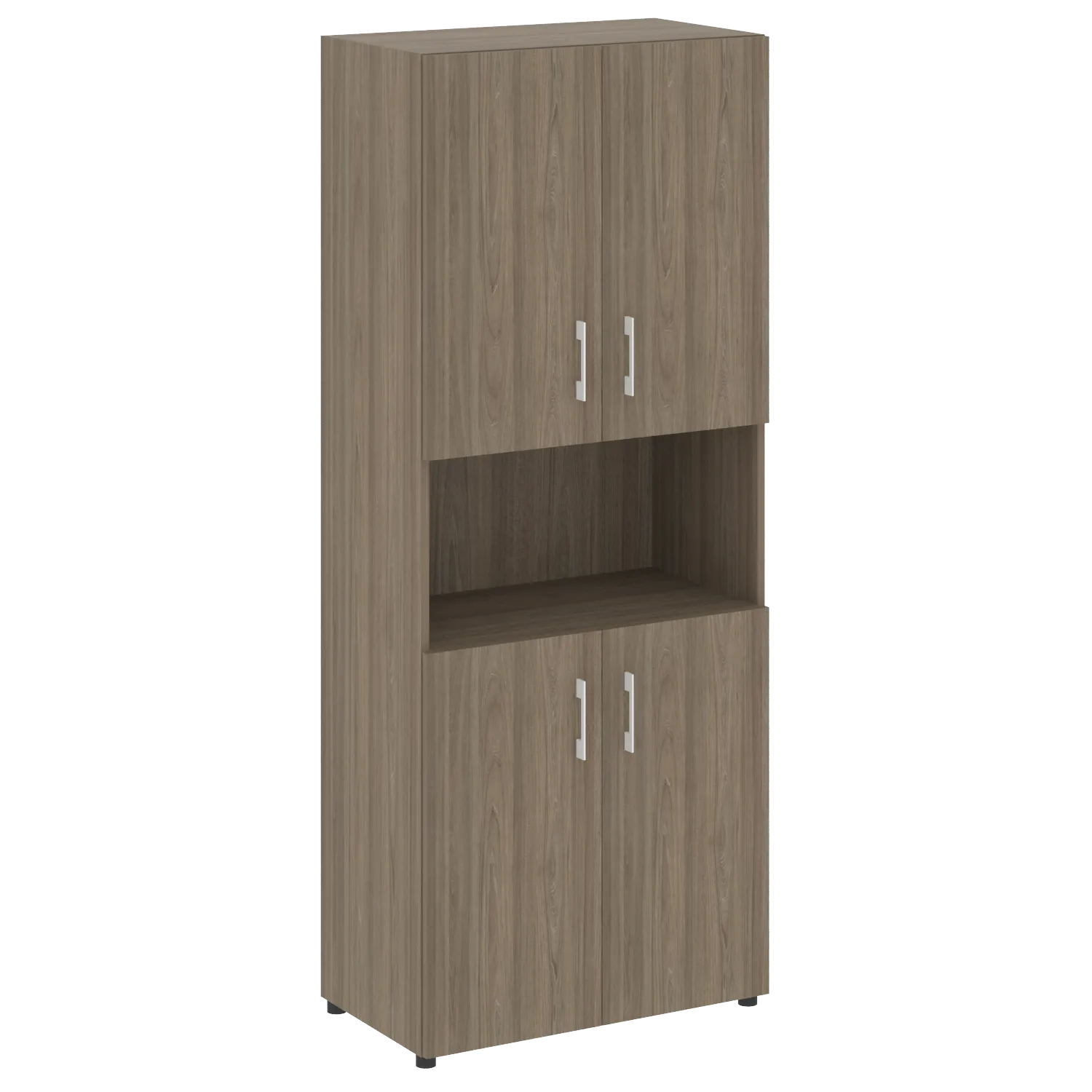 Шкаф высокий широкий (4 низких фасада ЛДСП) Yalta LT.ST-1.5 вяз благородный